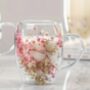 Dried Flower Double Walled Glass Mug, thumbnail 2 of 4