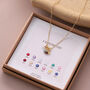 Birthstone Cluster Necklace, thumbnail 4 of 4