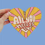All You Need Is Love Hanging Retro Heart, thumbnail 1 of 9