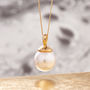 Pearl Pendant In Gold Vermeil Necklace, thumbnail 9 of 9