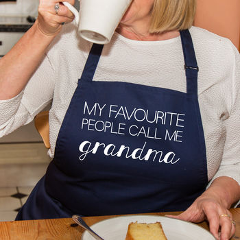 'My Favourite People Call Me Grandma' Apron, 2 of 8