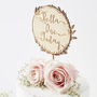 Personalised Engraved Wreath Cake Topper, thumbnail 1 of 8