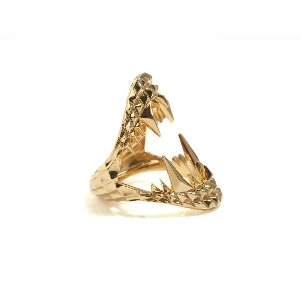 Vampire Bite Ring In Gold By Kasun London