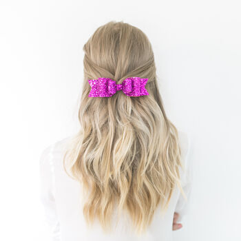 Oversized Glitter Hair Bow 14 Colours To Choose, 12 of 12