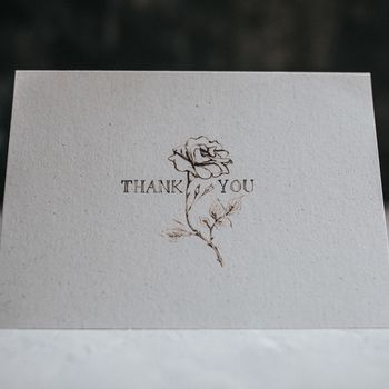 Rose Thank You Card, 9 of 9