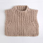 Ribbed Sweater Vest Easy Knitting Kit, thumbnail 3 of 10