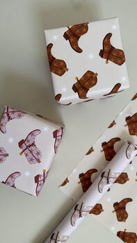Cowboy Boots Luxury Wrapping Paper, 5 of 5