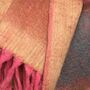 Zapotec Soft Pink Recycled Throw, thumbnail 3 of 6