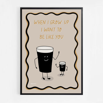Guinness Dad And Baby Guinness Print, 5 of 8