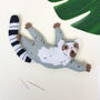 Ronnie The Ringtailed Lemur Felt Sewing Kit, thumbnail 2 of 12