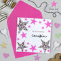 Leopard Love Stars Birthday Card, thumbnail 3 of 9
