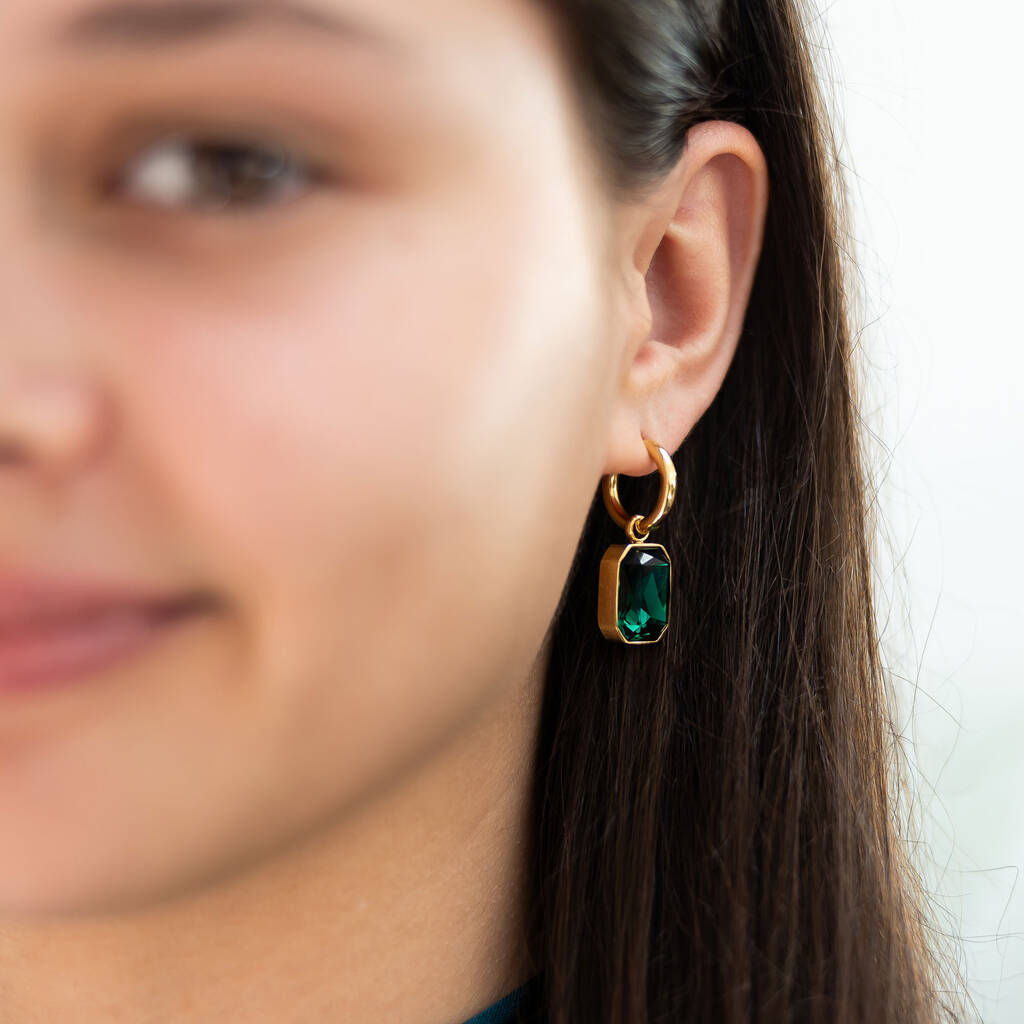 Pendant Hoop Earrings, 1 of 5
