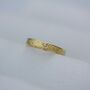 Ocean Waves Ripples Solid Gold Textured Wedding Ring, thumbnail 3 of 8