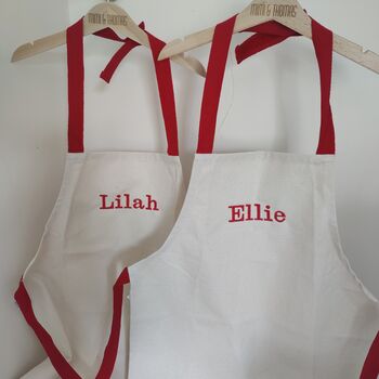 Personalised Kids Toddlers And Adults Cotton Apron, 5 of 12