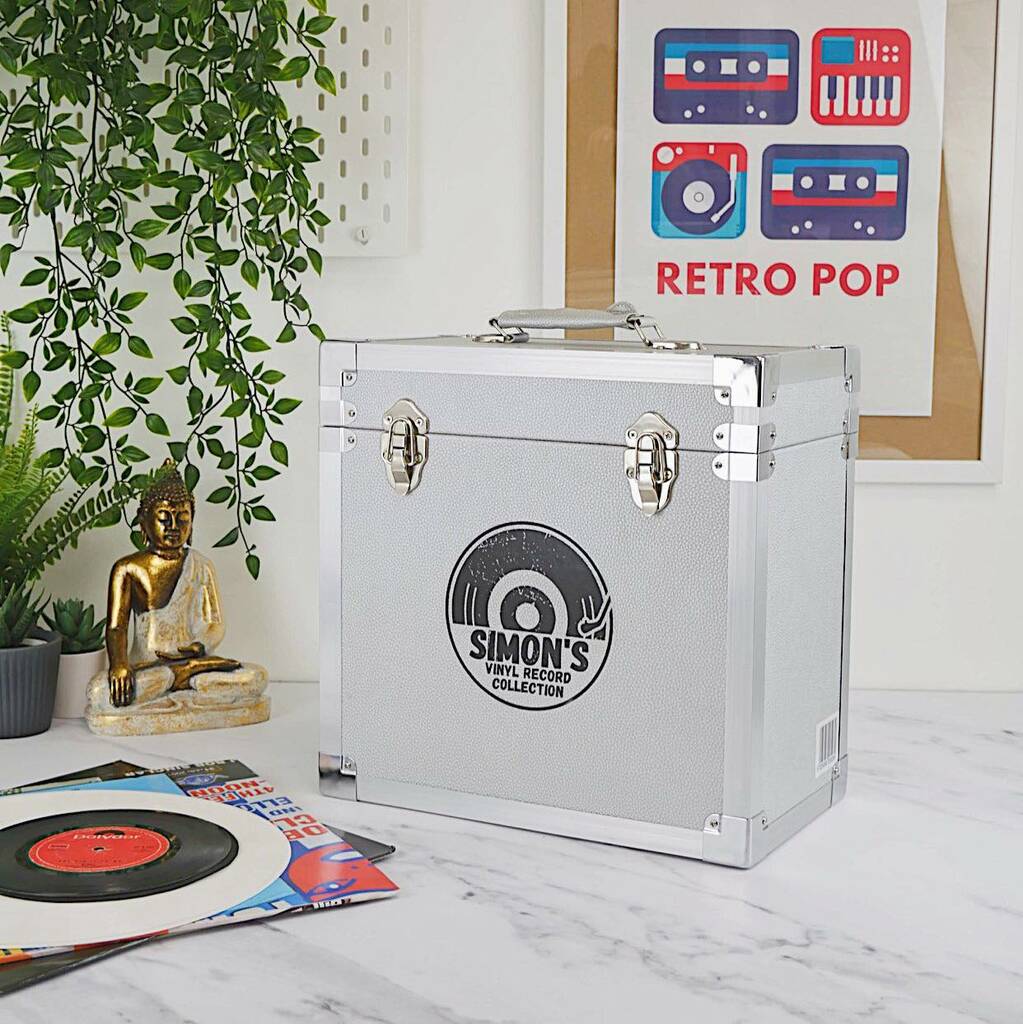 Steepletone Personalised Record Storage Case By Steepletone