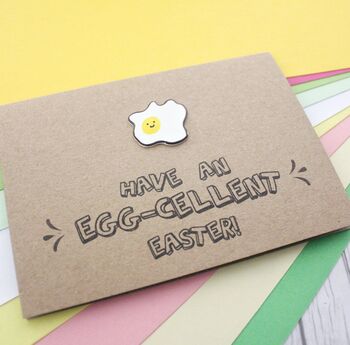 Personalised Egg Cellent Easter Card, With Fried Egg, 4 of 9