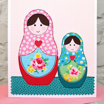 'Russian Dolls' Personalised Birthday Card, 4 of 4