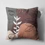 Brown And Green Cushion Cover With Abstract Face, thumbnail 5 of 7