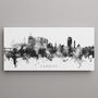 Cardiff Skyline Cityscape Black And White, thumbnail 1 of 12