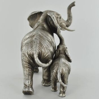 Elephant Family Silver Figurine, 5 of 6
