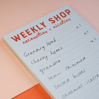 Necessities And Niceties Weekly Shopping List Pad, 5 of 6