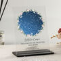 Personalised Floral Birth Star Map Acrylic Plaque, thumbnail 1 of 2