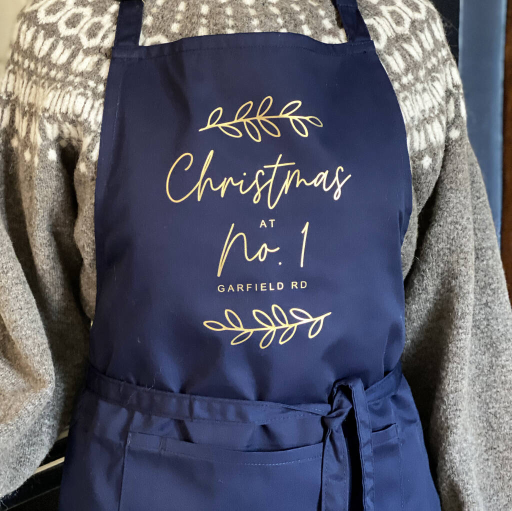 Personalised Home Christmas Apron, 1 of 3