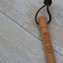 Personalised Leather And Wood Buzz Off Fly Swat, thumbnail 4 of 5