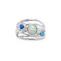 Trio Of Opal Statement Ring, thumbnail 1 of 7