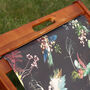 Traditional Canvas Deckchair Stylish Chocolate Botanics, thumbnail 6 of 8