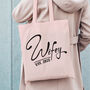 Personalised Wifey Est Bride To Be Pastel Tote Bag, thumbnail 5 of 6