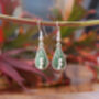 Hand Painted Lily Of The Valley Earrings, thumbnail 4 of 4