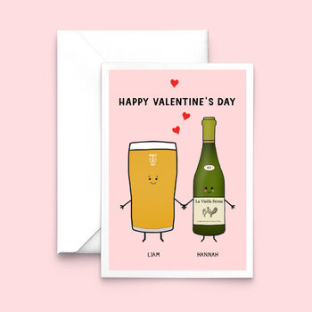 Personalised Drinks Valentine's Card, 4 of 11