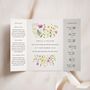 Pink Wildflower Gatefold Wedding Invitations, thumbnail 1 of 5