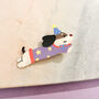 Party Dog Acrylic Hair Clip, thumbnail 1 of 3