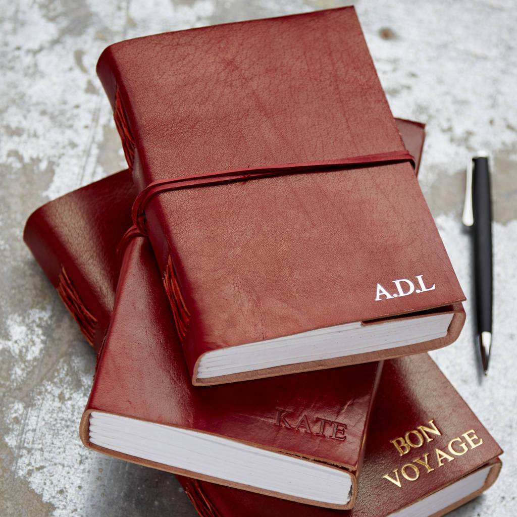Personalised Distressed Leather Journal, 1 of 9