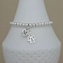 Personalised Sterling Silver Angel Charm Bracelet, thumbnail 2 of 5