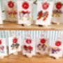 Festive Painted Father Christmas Earrings With Stand, thumbnail 6 of 12