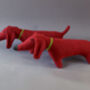 Knitted Lambswool Dachshund Dog, thumbnail 6 of 7