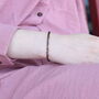 Two Layer Black Beaded Plain Unisex Mangalsutra Bracelet, thumbnail 2 of 7