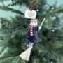 Personalised Witch Christmas Bauble, thumbnail 3 of 4