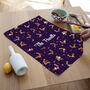 Personalised Reindeer Pattern Tea Towel, thumbnail 3 of 5