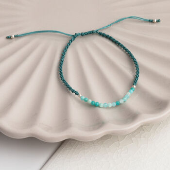 Sterling Silver Gemstone Friendship Bracelet, 3 of 11