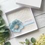Personalised Wedding Day Card With Organza Flower. Choice Of Colours, thumbnail 1 of 4