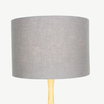 Linen Graphite Grey Lampshade, 2 of 9
