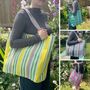 Respiin Recycled Woven Tote Bag, thumbnail 1 of 12