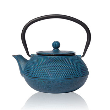 Blue Tenshi Cast Iron Teapot 600ml, 2 of 6