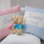 Personalised Silk And Linen Script Cushion, thumbnail 1 of 6