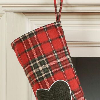 Personalised Highland Tartan Christmas Stocking, 3 of 5