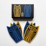 Hornsea Owl Shaped Coaster Set, thumbnail 1 of 3